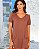 Vestido Provence 100% algodão Café - Imagem 3