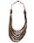 Colar Zanzibar Mescla 70cm Casual - Imagem 1
