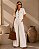 Conjunto Roma Blusa e Calça Pantalona Moletinho OFF WHITE - Imagem 1
