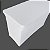 Capa para mesa dobrável Elastano Branca - 122x61x84e90cm - Imagem 4