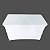 Capa para mesa dobrável Elastano Branca - 122x61x84e90cm - Imagem 3