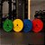 Kit 140kg Anilhas de Ferro Olímpicas Coloridas - Imagem 1