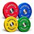 Jogo Anilhas Olímpicas Marca American Barbell Uretano Color - Kg - Pares - Imagem 1