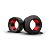 Presilha Barra Olímpica GorillaJaw - 2" (50mm) - par - Cor Preto com vermelho - Imagem 1