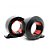 Presilha Barra Olímpica GorillaJaw - 2" (50mm) - par - Cor Preto com vermelho - Imagem 4