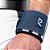 Munhequeira A7 Wrist Wraps azul com branco - par - Imagem 3