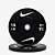 Anilha Olímpica Nike Bumper Plates Peso Libras - Cor Preto - vendido em pares - Imagem 4
