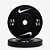 Anilha Olímpica Nike Bumper Plates Peso Libras - Cor Preto - vendido em pares - Imagem 3