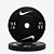 Anilha Olímpica Nike Bumper Plates Peso Libras - Cor Preto - vendido em pares - Imagem 6