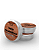 CAPPUCCINO - 50 Mini vela latinha 20g com caixa de presente (Personalizavel) - Perfume para Papel - Imagem 1
