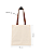 Ecobag Sacolas Ecológicas c/ alça de couro sintético 30x40 cm (LxA) 100% Algodão Cru Lisa - Imagem 2