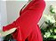 Camisola vermelha com guipir e robe com fenda nas mangas - Imagem 3