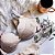 Conjunto com estampa delicada floral e detalhes em renda - Imagem 1