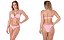 Conjunto estampado rosa com sutia push up - Imagem 3