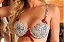 Conjunto animal print preto e branco com detalhe em fita marsala aime lingerie - Imagem 2