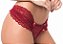Conjunto rubi em renda italiana marsala calcinha com pala larga e bojo - Imagem 2
