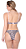 Conjunto Aime Lingerie Estampa Rosa e Preto - Imagem 2