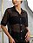 Chemise Saída de Praia Arrastão Preto - Imagem 1