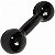 Halteres 7Kg Emborrachado Preto - Unid. - Imagem 1