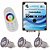 Kit Iluminação Piscina 3 Refletores 12w Led + Controle Touch - Imagem 1