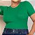 Blusa  Canelada Tricot Modal Verde - Imagem 1