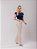 Calça Flare Off White Linho com Elastano - Loopper - K32394202 - Imagem 6