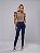 Calça Modelagem Legging Jeans Escuro com Elastano - Loopper K32246114 - Imagem 1