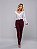 Calça  Reta Bordô  Sarja com Elastano - Loopper K32268195 - Imagem 2