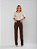 Calça Reta Marrom Sarja com Elastano - BlackJeans - 25115 - Imagem 3