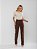 Calça Reta Marrom Sarja com Elastano - BlackJeans - 25115 - Imagem 1