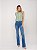 Calça Flare Jeans Médio com Elastano - Loopper K32444112 - Imagem 1