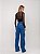 Calça Wideleg Cargo Jeans Médio - Black Jeans - 25466 - Imagem 2