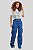 Calça Wideleg Cargo Jeans Médio - Black Jeans - 25466 - Imagem 1