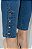 Calça Capri Tornozelo Detalhes Barra Jeans com Elastano - Loopper - K32472113 - Imagem 2