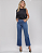 Calça Wideleg Azul Jeans Médio Loopper - K32533105 - Imagem 1