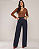 Calça Pantalona Jeans Escuro com Elastano Loopper - K32836117 - Imagem 1