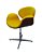 Cadeira Tulipa com Formica ( cor tabaco ) em veludo e regulagem de altura. Lançamento Lv Estofados. - Imagem 1