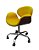 Cadeira Tulipa com Formica ( cor tabaco )  estrela cromada, rodízios e regulagem de altura. Modelo LV90BECFTAB . Lançamento Lv Estofados. - Imagem 1
