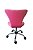 Cadeira Formiga Estofada Modelo LV42 com base estrela cromada, rodízios de silicone e regulagem de altura. Lv Estofados - Imagem 9