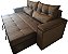 Sofa Cama (Bi cama) alto padrão com mecanismo diferenciado e compacto, com braços bau . MOdelo LV127BBAU - Imagem 1