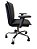 Cadeira para escritório com braço regulavel, base cromada rodízios anti-risco e regulagem de altura . Modelo LV150BECBR. Lv Estofados - Imagem 2