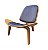 Poltrona Em madeira com assento e encosto estofado (várias Opções de tecidos e cores). Modelo Lv102. - Imagem 1