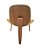 Poltrona Em madeira com assento e encosto estofado (várias Opções de tecidos e cores). Modelo Lv102. - Imagem 4