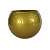 Vaso Aquário Dourado de Vidro - Imagem 1