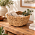 Cesto Decorativo Pequeno em Fibra Natural 28 cm para Decoração e Organização - Imagem 1