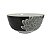 Bowl em Cerâmica Branco/Preto com Desenho Flor Branca  M  cod 043 - Imagem 2