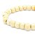 Pulseira Contas Madeira 8MM Creme - Imagem 2