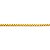 Cordão Colar Aço Inoxidável 70cm Dourado Crucifixo - Imagem 3