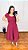 VESTIDO MIDI LISTRADO MARSALA - Imagem 3