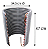 SERPENTINA DE COBRE ORIGINAL MIDEA AIR VOLUTION BARRIL 12.000 BTUS INVERTER - 38TFCA12S5 - Imagem 2